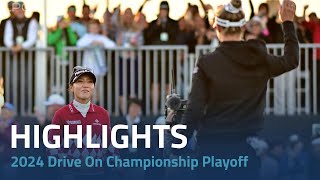 Playoff Highlights  2024 LPGA Drive On Championship [upl. by Eelsnia993]