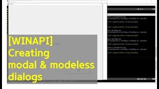 WinAPI Windows Programming using CC  Creating modal amp modeless dialogs [upl. by Taggart]