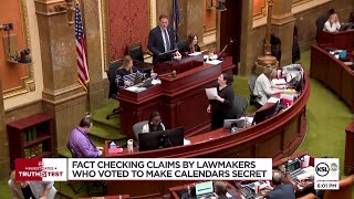 Truth Test Factchecking claims from lawmakers who voted to make their calendars secret [upl. by Caralie]