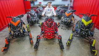 Unboxing 7 Brand New Snowmobiles [upl. by Philina]