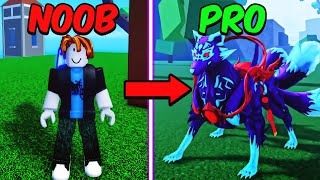 Noob To PRO With KITSUNE in Blox Fruits [upl. by Ynetsed]