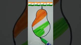 Tiranga 🇮🇳🇮🇳drawing shortvideo art independenceday [upl. by Rupert]