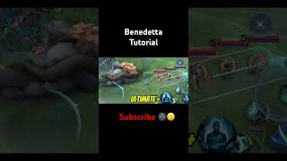 Benedetta tutorial benedetta benedettatutorial shorts tranding mobilelegends [upl. by Porty]