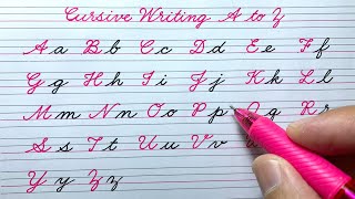 Cursive writing a to z  Cursive abcd  Cursive handwriting practice abcd  Cursive letters abcd [upl. by Selene]