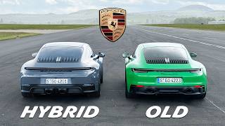 New 911 Hybrid vs Old 911 DRAG RACE [upl. by Rotberg]