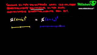 CALCULAR TIPO DE INTERES EN CAPITALIZACION SEMESTRAL FRENTE A BIMESTRAL [upl. by Keane]