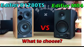 Edifier R1280TS vs Edifier MR4  What to choose [upl. by Elletnohs]