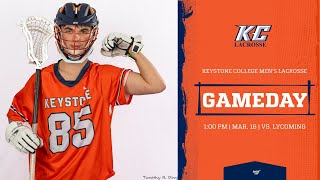 Mens Lacrosse vs Lycoming  March 16 2024  KC Giants Full Game [upl. by Asirralc]