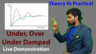 Live demo of Under damped Over damped Critically damped control systems [upl. by Inohtna]