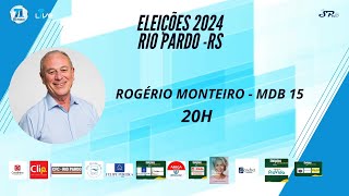 ENTREVISTA COM  ROGÉRIO MONTEIRO  MDB  ELEIÇÕES 2024  RIO PARDO RS [upl. by Gnas]