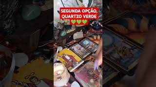 SEGUNDA OPÇÃO QUARTZO VERDE 💚 tarot amor baralhocigano horoscopo leituradetarot prosperidade [upl. by Laerol]