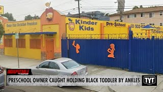 Preschool Owner Caught Aggressively Manhandling Black Toddler IND [upl. by Soinski]