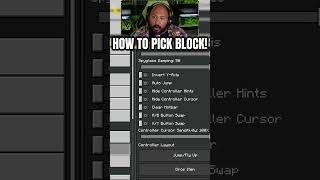 How to pick block on consoles minecraftmemes Clips minecraft shorts reels SMP fyp [upl. by Sivatco209]