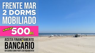 Apartamento de 2 dormitórios frente para o mar porteira fechada em Praia GrandeSP só R 500 mil [upl. by Mcclenaghan]