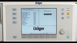 Dräger Fabius plus XL  Daily checkout procedure [upl. by Randal225]