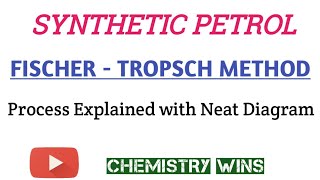 FISCHERTROPSCH PROCESS  SYNTHETIC PETROL sadhanadhananjaya CHEMISTRY WINS chemistry [upl. by Carri]