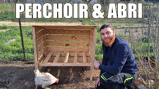 Faire un perchoir amp abri pour les poules [upl. by Merill]