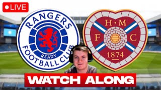 RANGERS v HEARTS Live Stream  Football Watch Along [upl. by Nosreip]