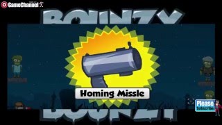 Bounzy 2 Zombie Killing Physics Puzzles Online Free Flash Game Videos GAMEPLAY [upl. by Zosima781]