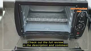 Review Cornell 9L Black Oven Toaster 800W 1 Year Warranty CTOS10BK [upl. by Yelehsa]