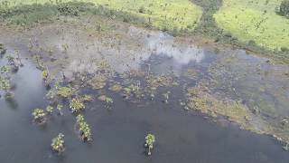 Drone voa sobre LAGOA BONITA PlanaltinaDF [upl. by Onidranreb]