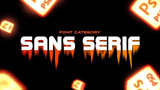 SANS SERIF FONT 💥 [upl. by Aniled]