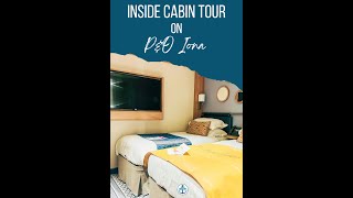 Cabin Tour Inside Cabin On PampO Iona how to cruise for less [upl. by Adeirf273]