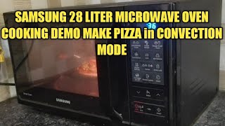 Samsung 28 liter Microwave Oven Pizza Cooking Demo  make pizza in convection mode  samsung oven [upl. by Nho818]