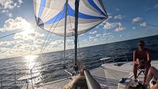 Sundowners on foredeck Day 16 to the Marquesas [upl. by Aisiram]