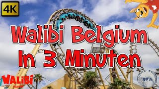 Walibi Belgium 4K En 3 Minutes  In 3 Minuten [upl. by Alik]