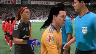 Jaramillo y Yamilé con Chivas vs Tigres J13 Ap 24 MX FEMFIFA 22 [upl. by Walther405]