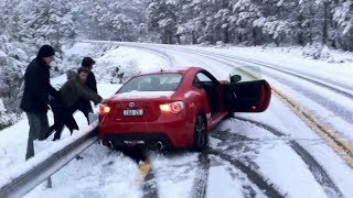 WINTER CAR crash  Snow FAILS compilation ❄ [upl. by Oicam]