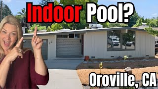 Indoor Pool UNDER 400k  Oroville CA Property Tours  July 2024 [upl. by Garris]