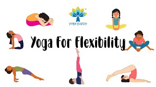 Yoga for Splits  Yoga Poses to Improve Flexibility  The Yoga Guppy Asana Series [upl. by Mccafferty]