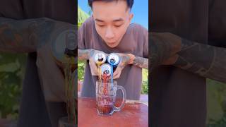 Thử thách trộn 3 loại nước sting  Duy funny challenge [upl. by Busey]