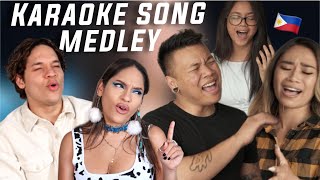 Land of the SingersLatinos react to Karaoke Songs Medley ft Jessica Sanchez amp Ylona Garcia [upl. by Biernat]