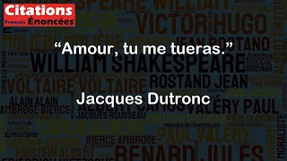 Amour tu me tueras  Jacques Dutronc [upl. by Reivaj]