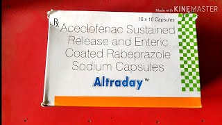 Altraday Capsules review in bengali Aceclofenac amp Rabeprazole uses and benefits [upl. by Ettennod980]