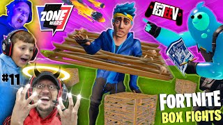 FORTNITE BOX FIGHTS amp ZONE WARS w FGTeeV Boys Battle Chase amp Duddz vs MIKE [upl. by Nylrebmik]