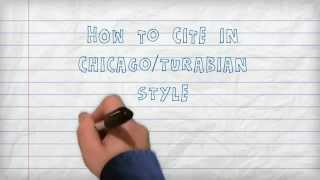 Citing  How to Cite in ChicagoTurabian Style A Three Minute Tutorial [upl. by Hegyera]