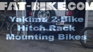 Yakima TwoTimer Hitch Rack Unboxing and Mounting Bikes [upl. by Klusek]