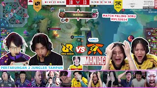 REAKSI KAYES LIAT RRQ VS ONIC GAME 1 MPL ID S14 REACTION STREAMER FNATIC ONIC vs RRQ HOSHI MPLIDS14 [upl. by Ilatfen]