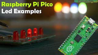 Raspberry Pi pico LED examples raspberry pi pico knight rider how to control led using Pi Pico [upl. by Reste]