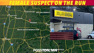 Female Suspect On The Run In Fosston Minnesota Tuesday [upl. by Darci]