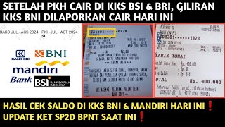 SETELAH PKH CAIR DI KKS BSI amp BRI DILAPORKAN KKS BNI CAIR HARI INI❗️HASIL CEK KKS BNI MANDIRI❗️ [upl. by Essirahc]