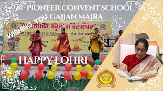 We enjoyed Lohri with great enthusiasm at Pioneer Lohri songs amp speeches were sung by the students [upl. by Ahsenik]