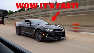 I RACED A CAMARO ZL1 IN MY 18 FORD MUSTANG GT [upl. by Michell833]