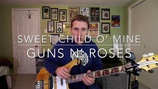 Sweet Child O Mine Bass Tutorial [upl. by Alvar]