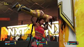 Bianca belair vs Lita vs Thunder rosa Triple threat [upl. by Imoan]