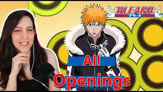 BLEACH All Openings Reaction 1 to 16 [upl. by Alegnat402]